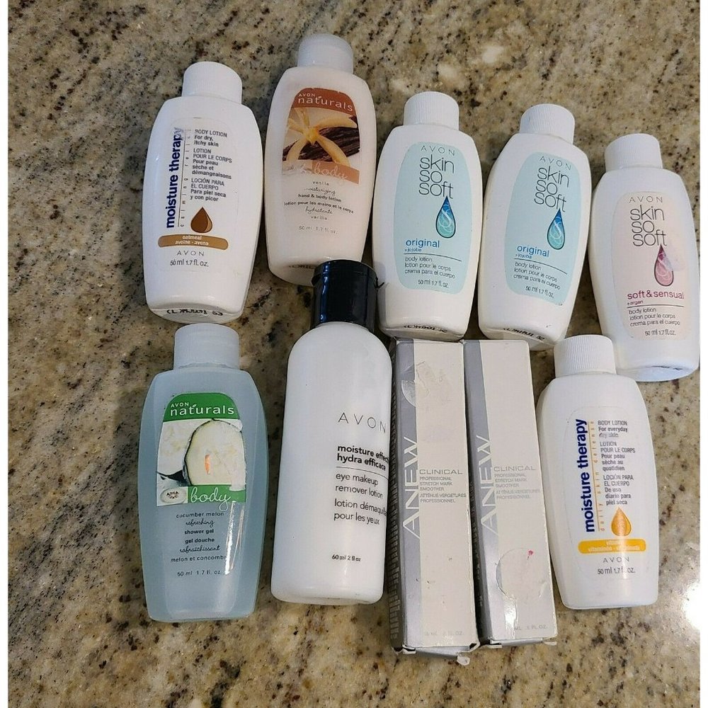 Avon Mixed Lot of 10 Travel. Anew Skin Soft Moisture Therapy Naturals *EXPIRED*